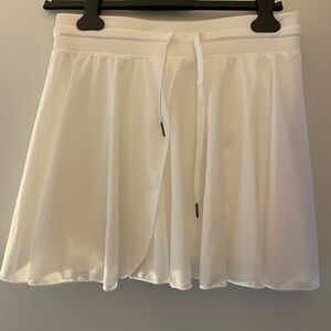 Halara white skirt with liner short